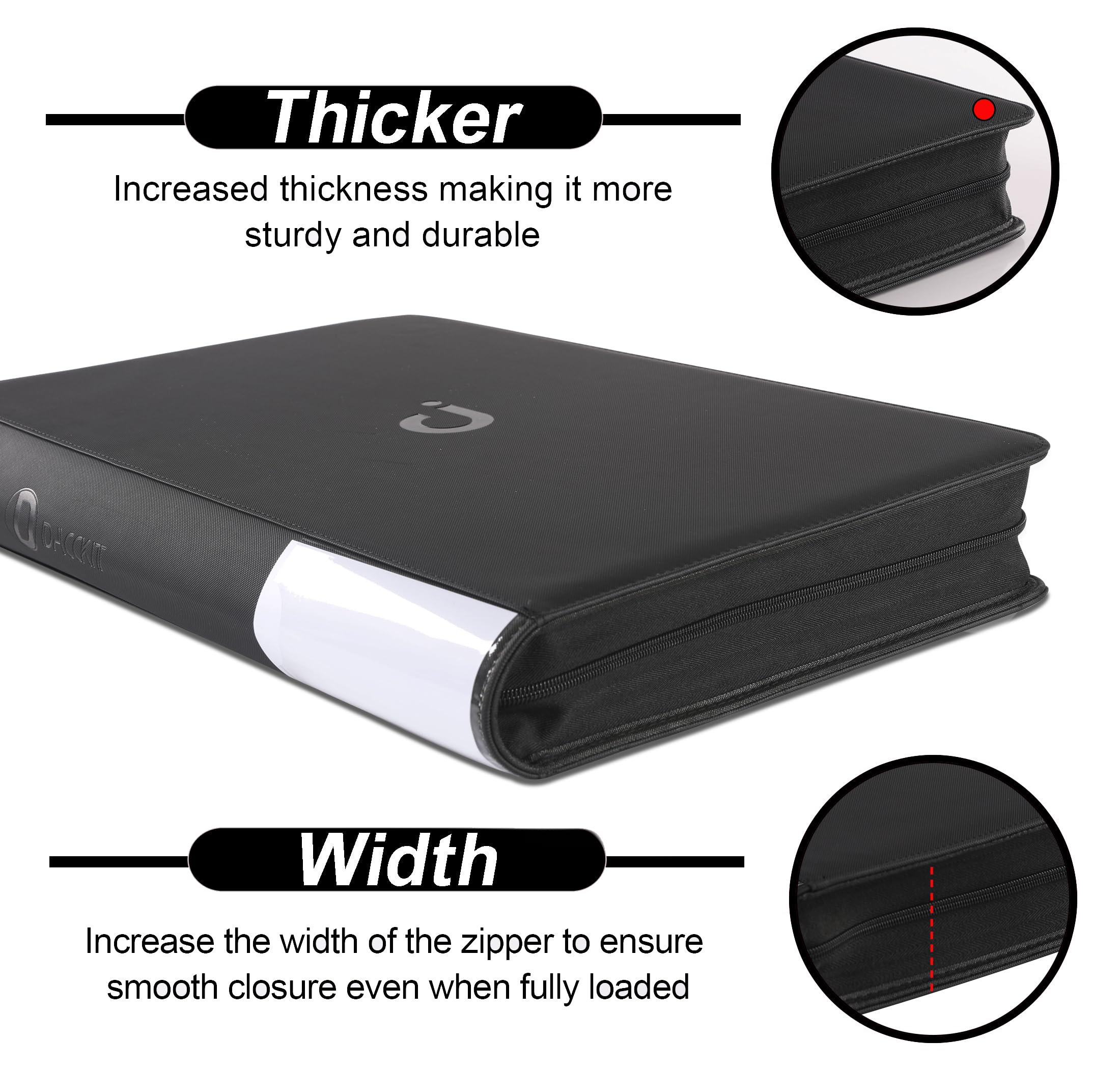 D DACCKIT ringless design protecting cards from binding damage