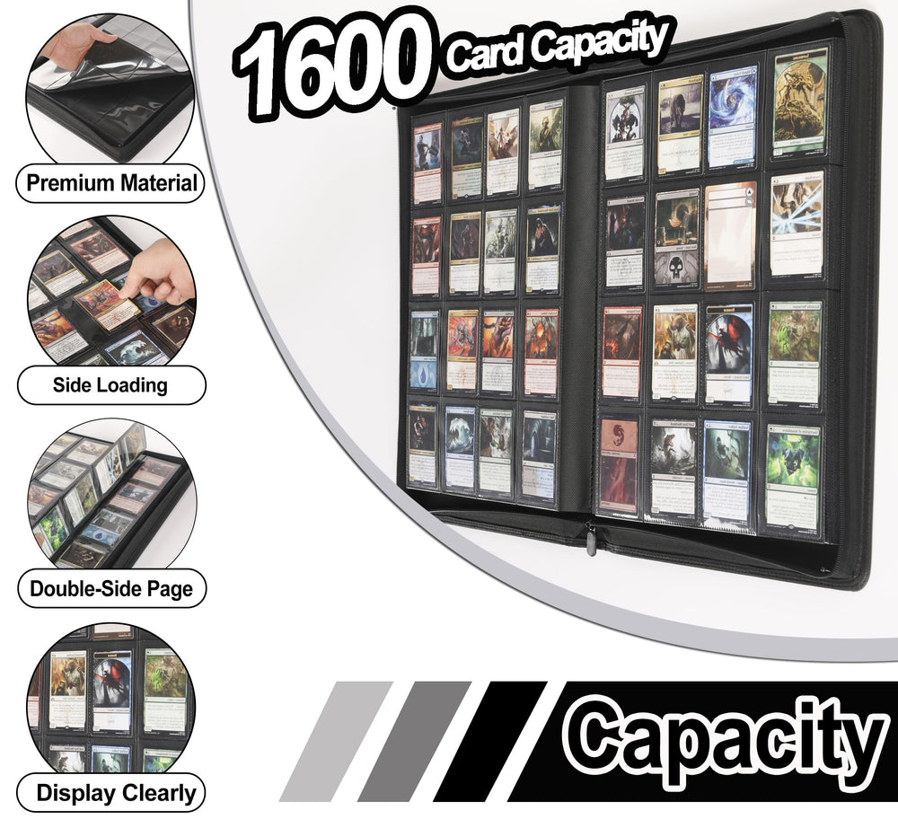 D DACCKIT card binder side-label feature for quick categorization and retrieval