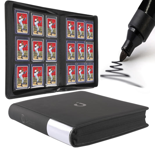 D DACCKIT Toploader Binder front view for quick access and organized card display.
