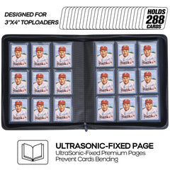 D DACCKIT Toploader Binder protects cards with water and dust-resistant pockets.