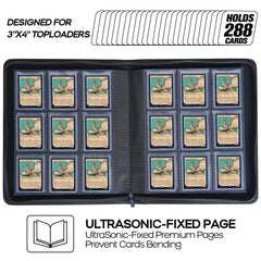 D DACCKIT binder zipper closeup shows secure card protection