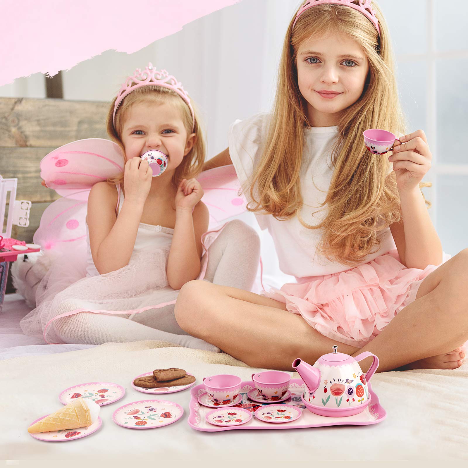 D-FantiX plates pink for tiny hands and pretend treats