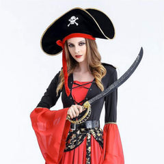D-Fokes pirate costume setup demonstrates quick, theme-ready accessory for Caribbean events