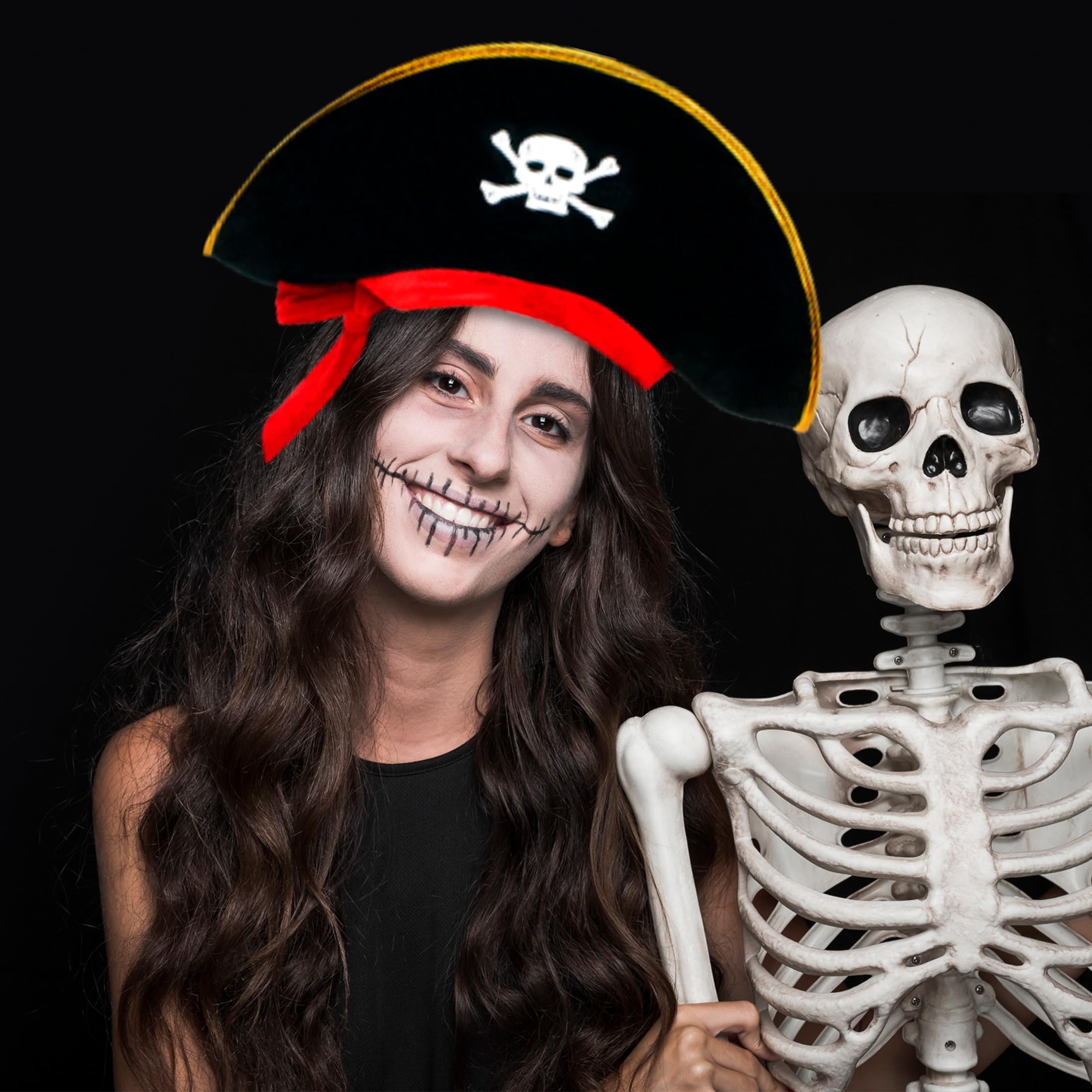 D-Fokes two-pack pirate hats ideal for friends at parties