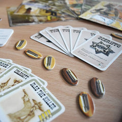 Da Vinci Bang Wild West characters cards present suspects for social deduction
