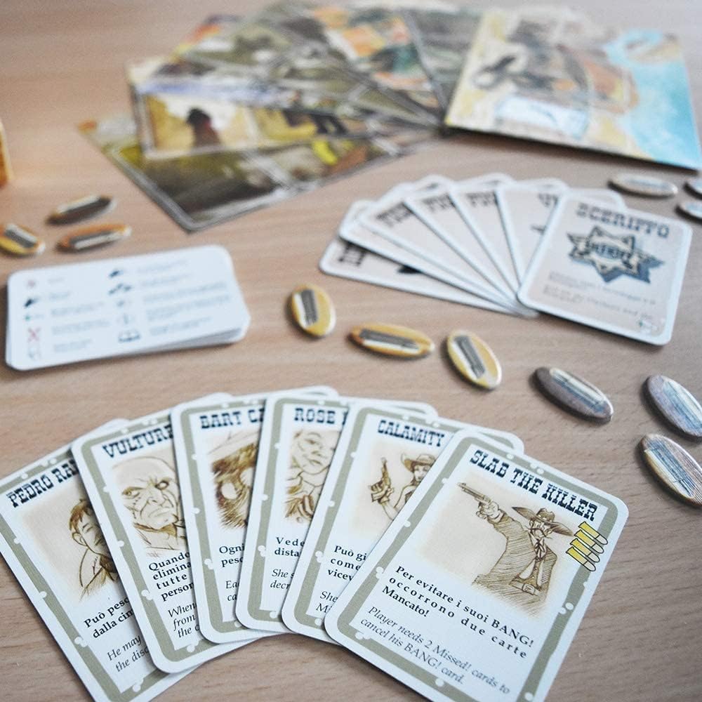 Da Vinci Bang Wild West player boards guide tracking during play