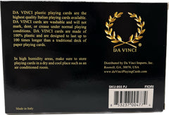 DA VINCI Fiori two-deck poker-size set delivers clear visibility at table.
