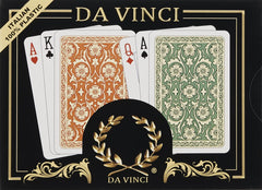Da Vinci Venezia front view shows durable plastic playing cards built for everyday use.