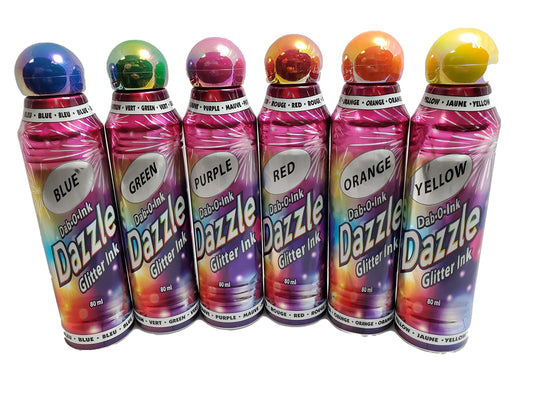 Dab-O-Ink Dazzle Glitter Bingo Dauber highlights vibrant ink and sparkle for engaging bingo.