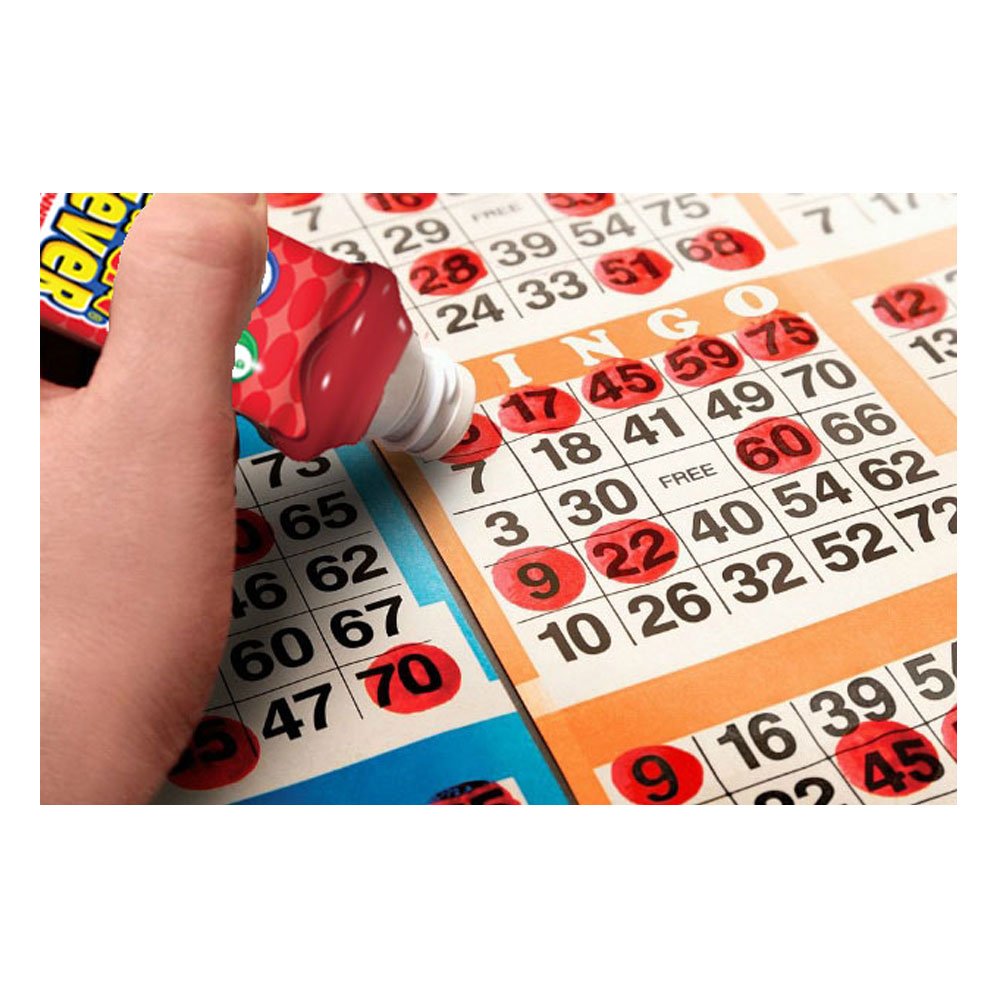 Dabbin' Fever red dauber ideal for precise, vivid ink during games