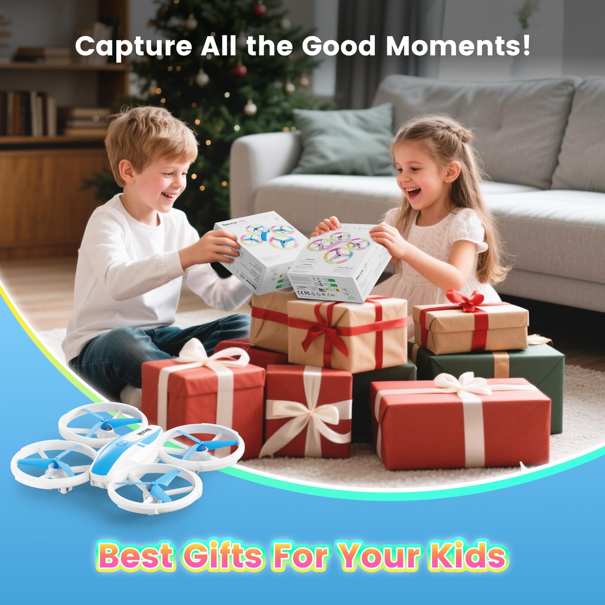Dacene mini drone is ideal for both indoor and outdoor fun.