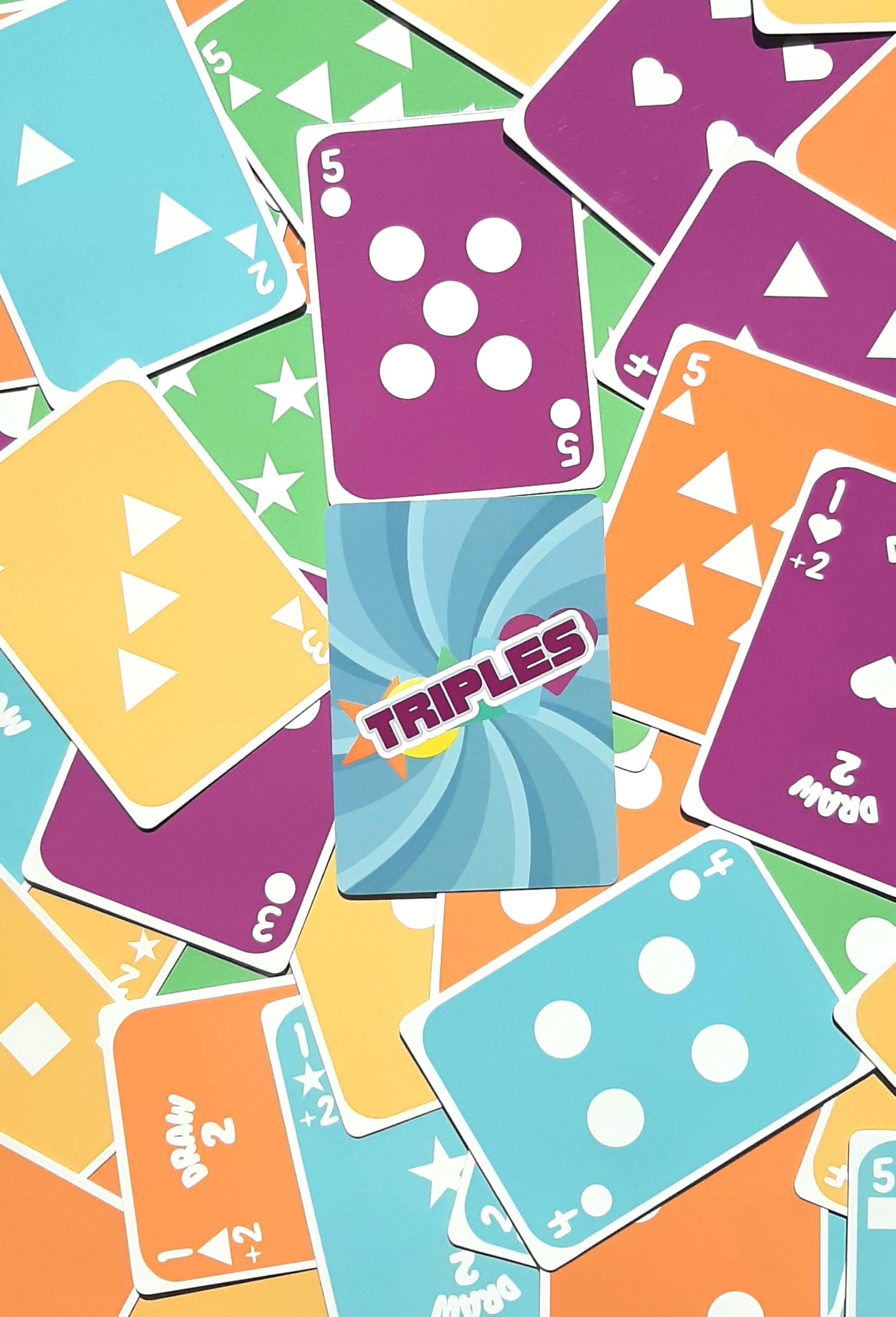 Dad Bomb Games Triples draw-two action card fuels spicy competitive moves.
