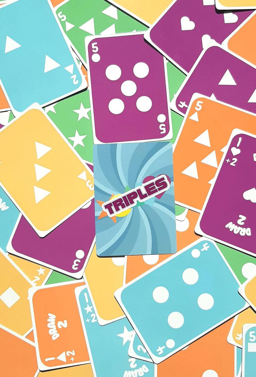 Dad Bomb Games Triples draw-two action card fuels spicy competitive moves.