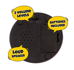 Batteries included for instant use with the Dad Joke Button.