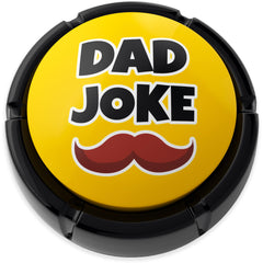 Dad Joke Button resting on a desk, ready for family fun.