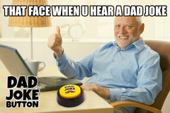 A family enjoying laughs from the Dad Joke Button.