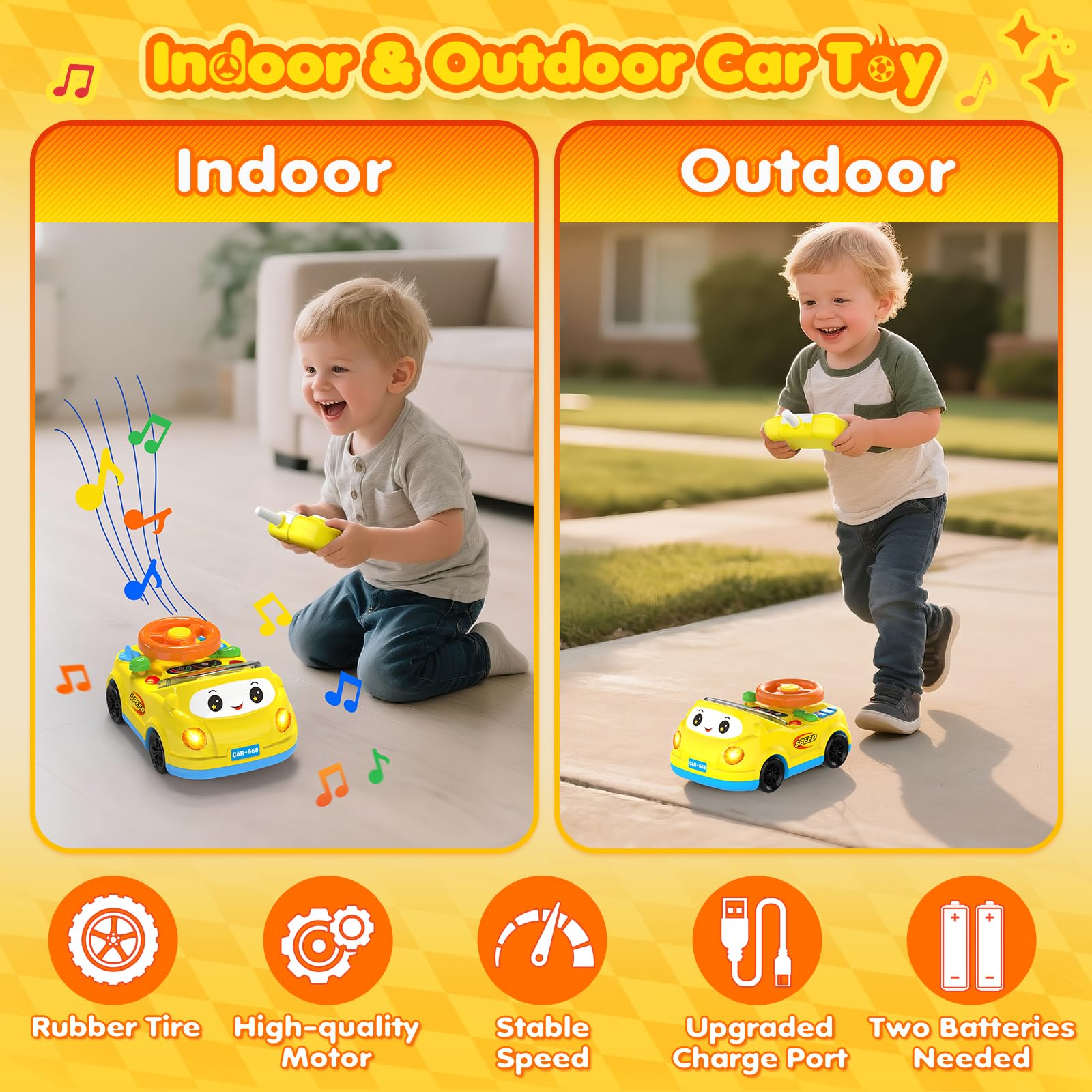 DADAPALS color-coded yellow car aiding early color recognition