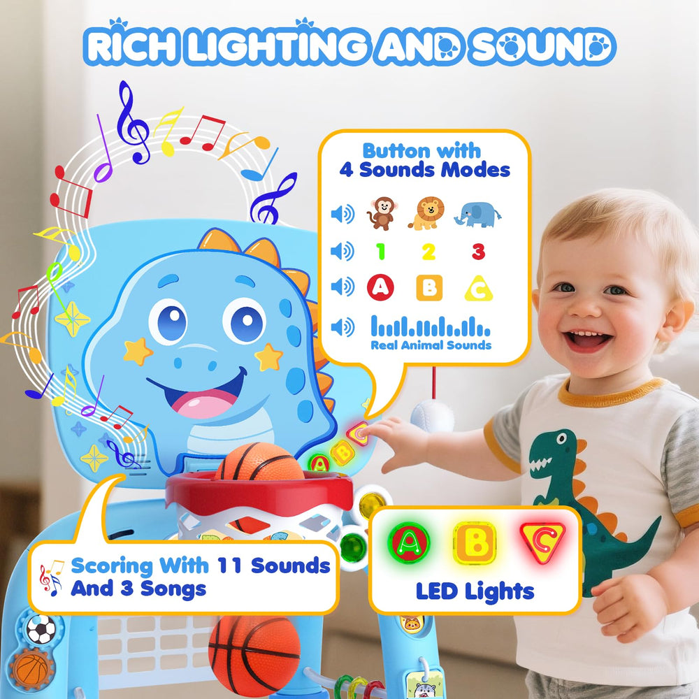 DADAPALS Toddler Sports Center soccer goal boosts coordination during imaginative games