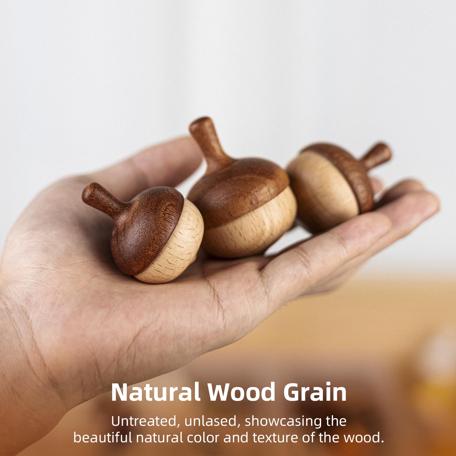 DadCarved smooth-satin finish ensures safe, splinter-free spins.