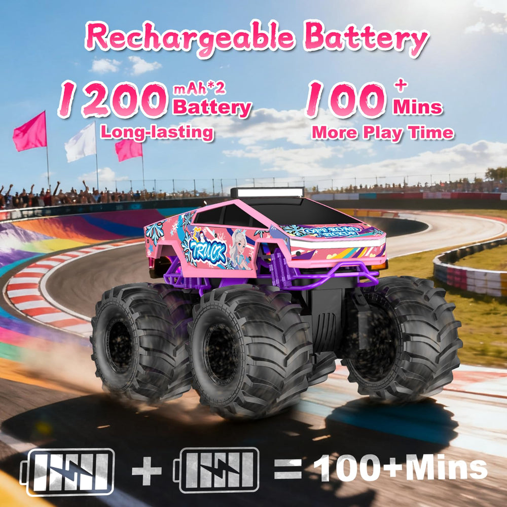 Dafotil pink all-terrain tires gripping grass and dirt