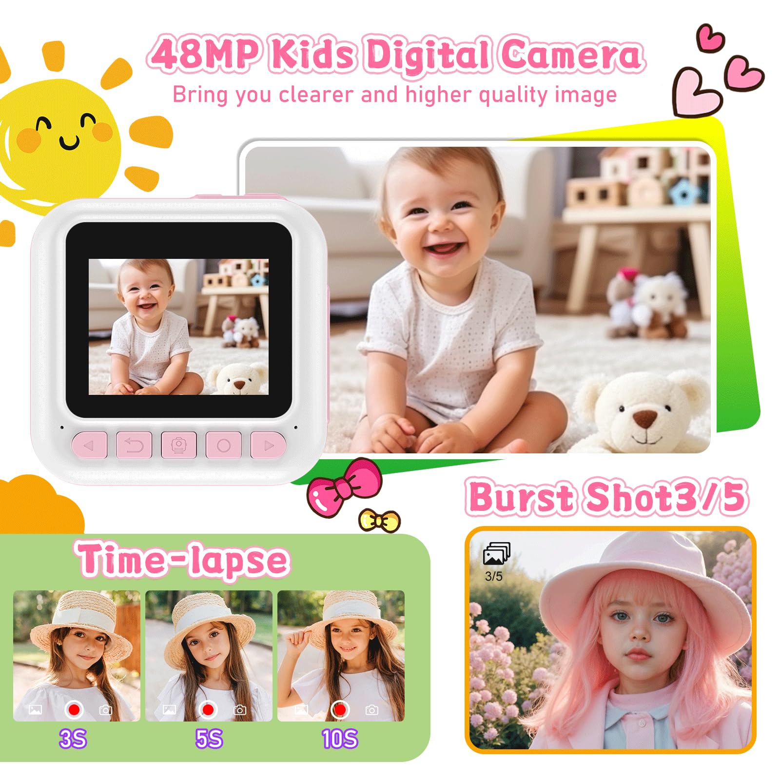 Dafotil 1080P video recording for vivid childhood memories.