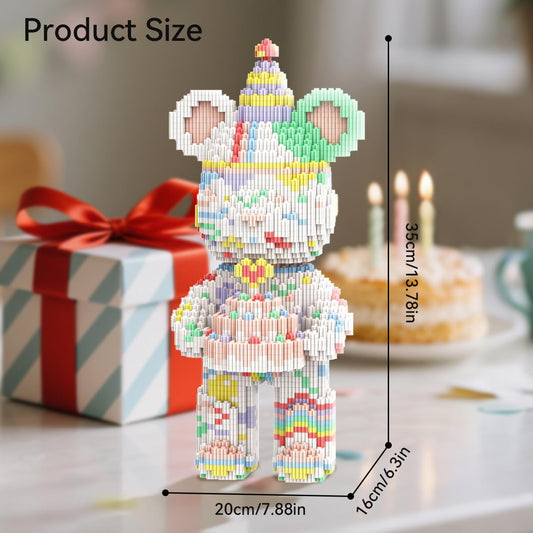 DAHONPA Rainbow-hat bear blocks ideal for creative building sessions.