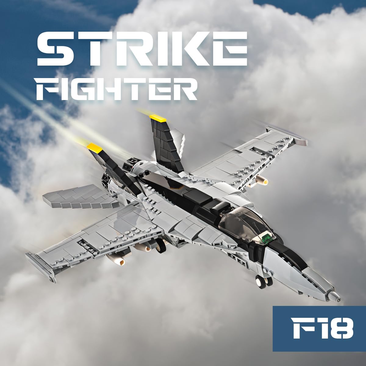 DAHONPA F-18 Bumblebee Fighter playset promoting collaborative building and collecting