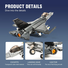DAHONPA F-16 Fighting Falcon 520 pieces ideal for solo and group play.