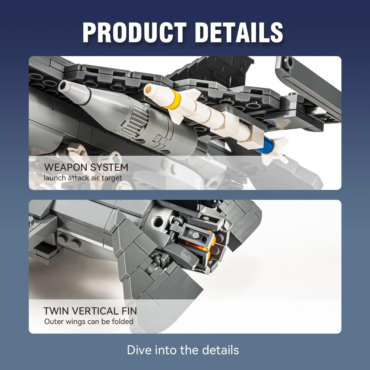 DAHONPA F-16 Fighting Falcon military aircraft kit for educational display.