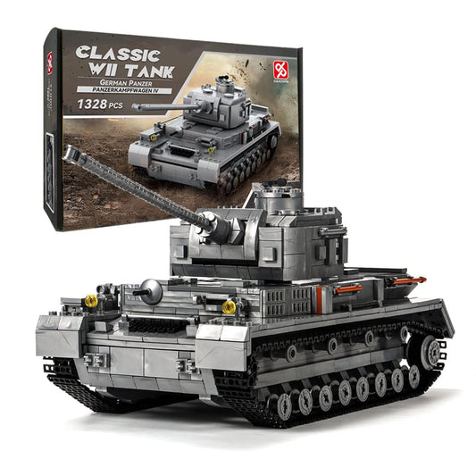 DAHONPA Panzer-IV tank assembly with detailed blocks for immersive building.