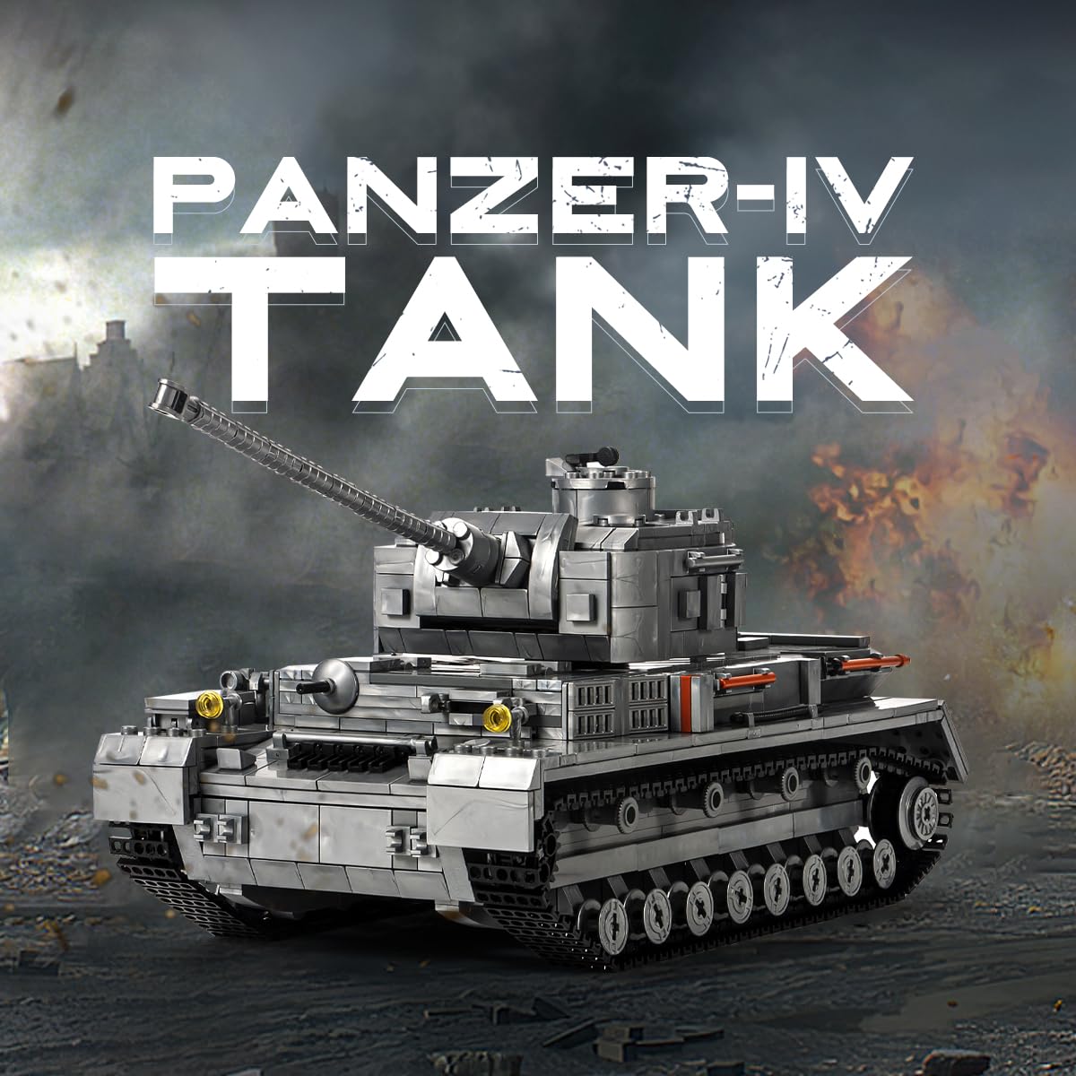 DAHONPA Panzer-IV tank display-ready with sturdy construction.