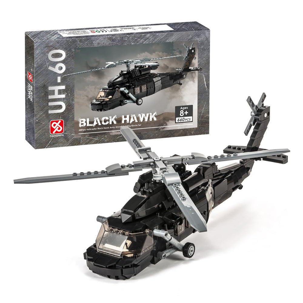 DAHONPA UH-60 helicopter bricks set for imaginative play and fine motor practice