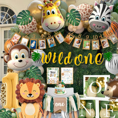 Daidle Wild One banner hero with safari vibes for a memorable first birthday.