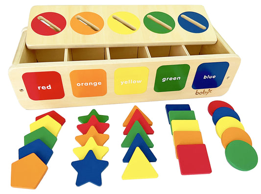 Dailyfunn Montessori color & shape pieces for color and shape learning.