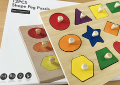 Dailyfunn motor-skills shape-color puzzle aids hand-eye coordination during toddler play.