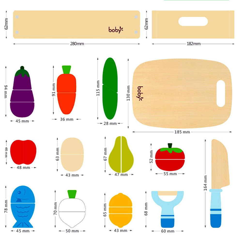 Dailyfunn wooden pretend food lemon; bright hue sparks creative menu ideas