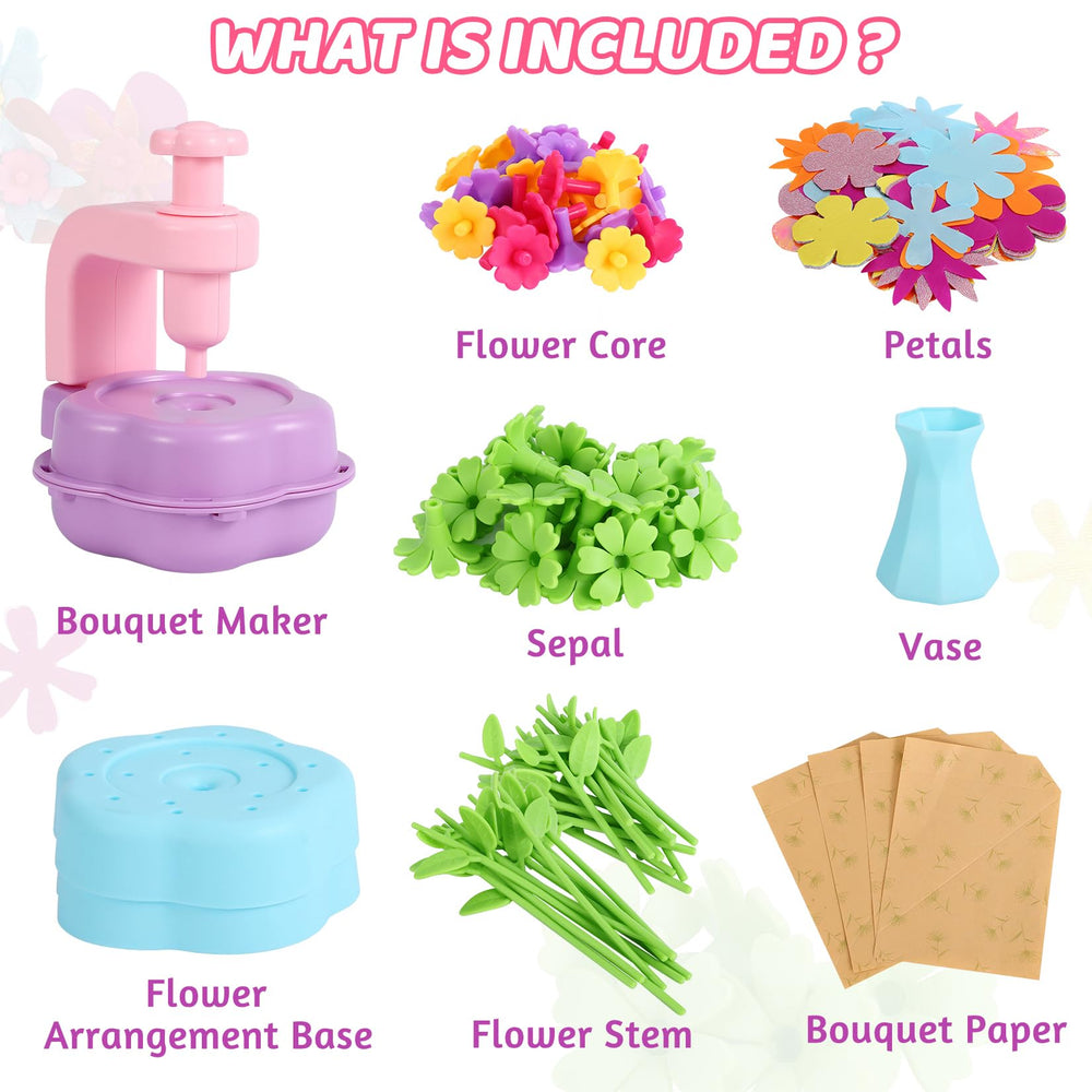 Multicolor petal pack enabling varied color combinations for creative flowers.
