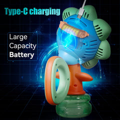 Dali Energy Cat Sunflower bubble machine side view showing compact form