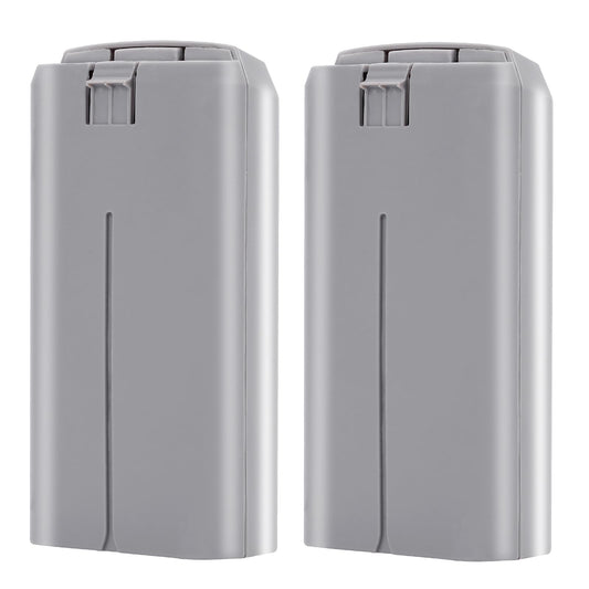 Dalkat Dalee 2-pack battery for DJI Mini 2, front packaging ready for extended flights.