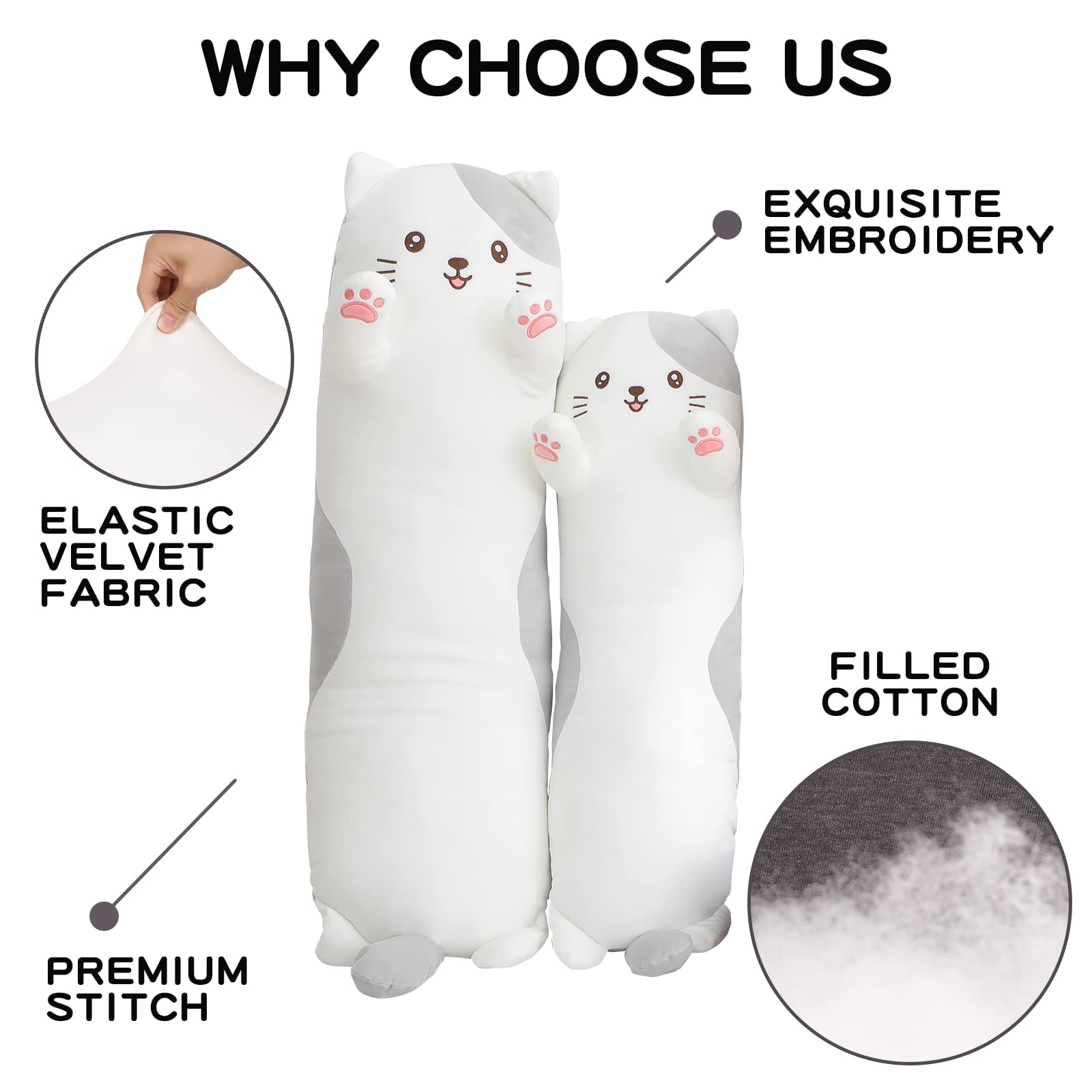 Dalmao axolotl-inspired cat design brings playful charm.