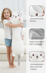 Dalmao cat plush with soft fabric ideal for kids' playtime.