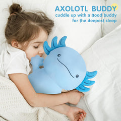 Dalmao kid-friendly blue axolotl plush for safe play.
