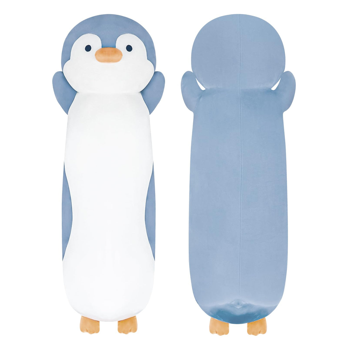 Dalmao penguin pillow full body in cozy setup for soft cuddling.