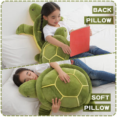 Dalmao 28-inch plush shown as bed pillow accessory for relaxing naps