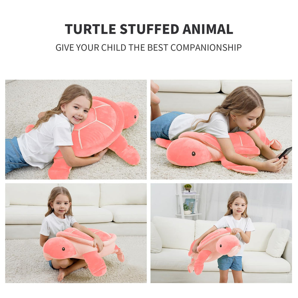 Dalmao turtle plush is durable and machine-washable for daily hugs.