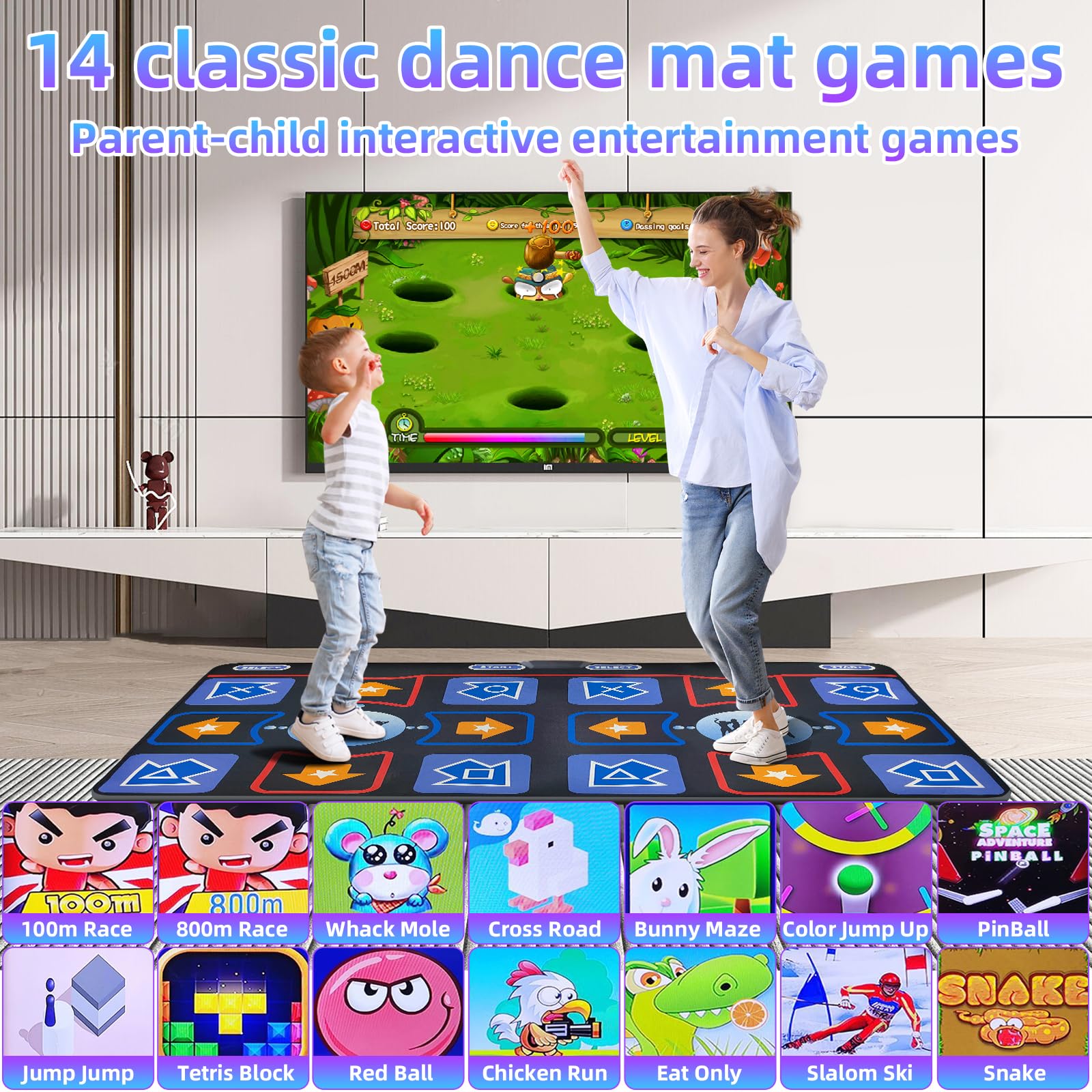 Damcoola Dance Mat waterproof surface easy to clean after dancing.