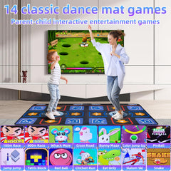 Damcoola Dance Mat waterproof surface easy to clean after dancing.