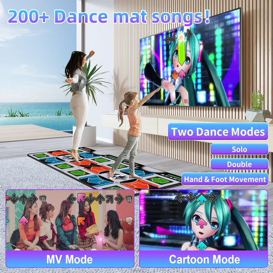 Damcoola TV Dance Mat family fun highlights two-player play for active evenings