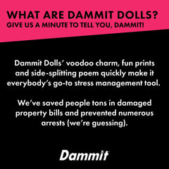 Dammit Doll pickleball back-meltdown: vent frustration safely after a long rally.