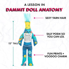 Dammit Doll broken paddle: a witty prop for doubles partners.